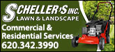Scheller's Lawn & Landscape Sponsorship Banner